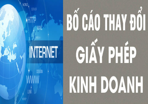 Bố cáo đăng ký thay đổi giấy phép kinh doanh