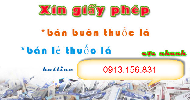 Giấy phép kinh doanh thuốc lá