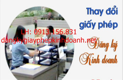 Thay đổi giấy phép kinh doanh